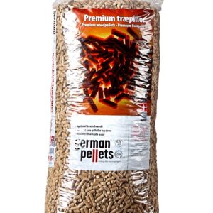 German Pellets - Premium træpiller i poser - 8 mm.